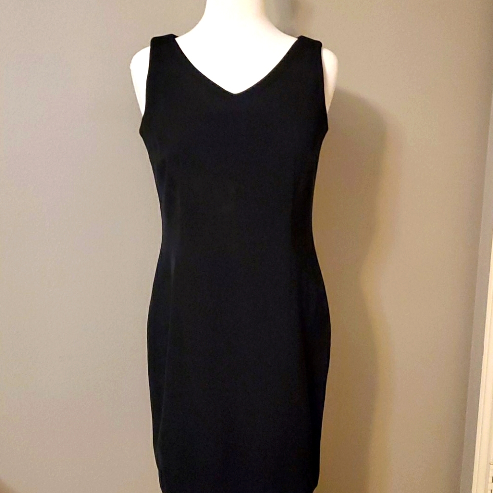 Classy Fully Lined Black Apostrophe Dress